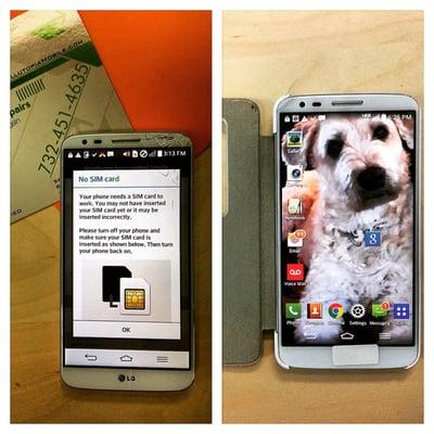LG G2- broken screen to new screen