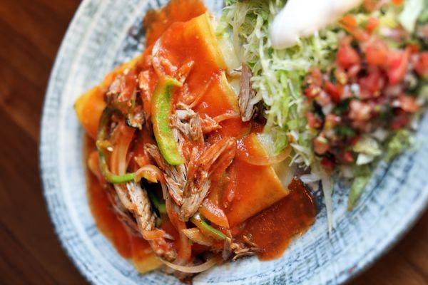 Enchiladas de puerco