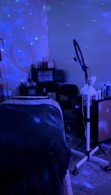 Treatment room -Facial set up
