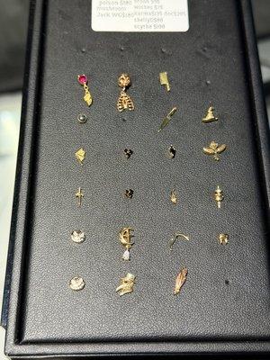 14k Gold Halloween threadless tops