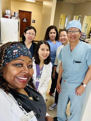 With my office staff