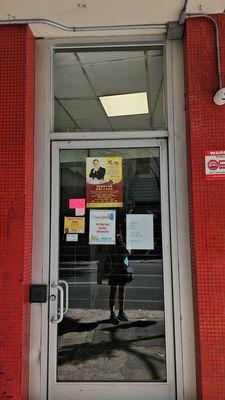 The entrance door was unlocked. Nikki's Alterations is on the 2nd floor