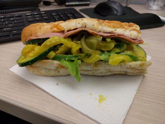 Unfortunately I'll probably have to revise my review after today's mustard-drowned disaster of an sandwich