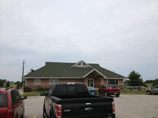 Front of clubhouse