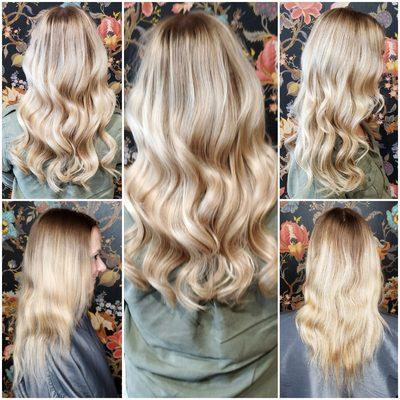 1 row of 18" hand-tied extensions