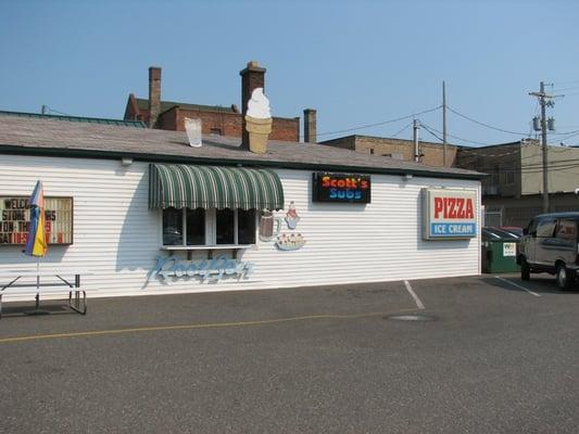 View from parking lot