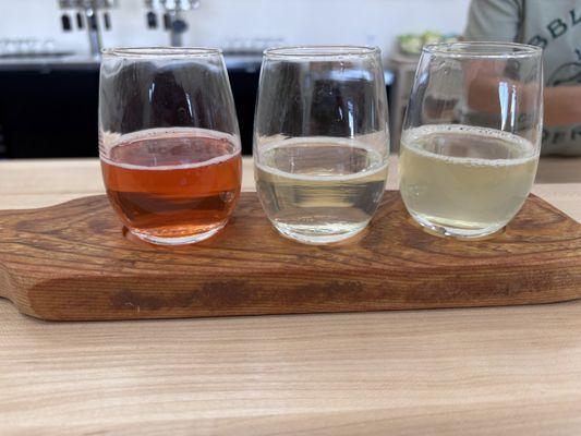 Tasting flight.