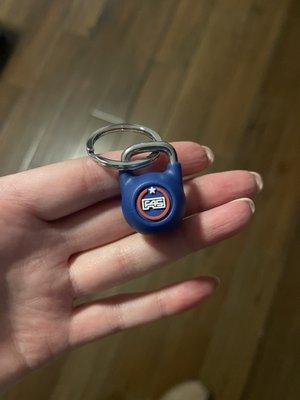 Kettlebell Keychain - so cute