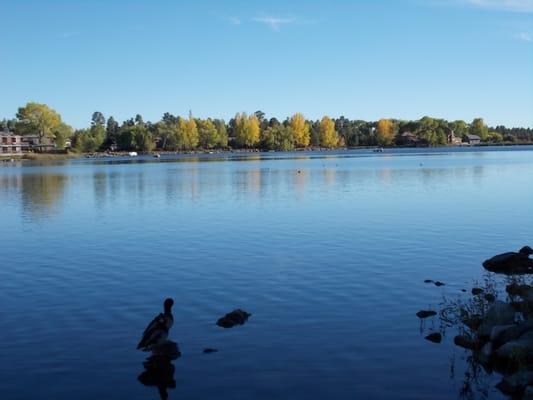 Rainbow Lake in Lakeside, Arizona. Fall colors reflecting in the water. 2014