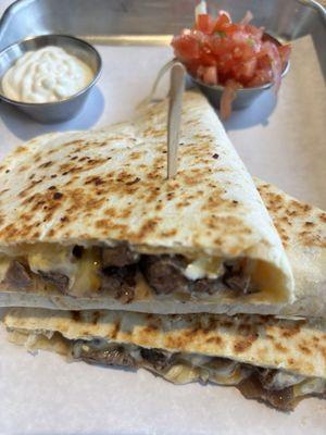 Carne asada quesadilla