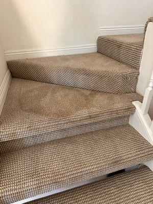 This is what happened when my carpet when it dry. I call company no one responded Don't use this company