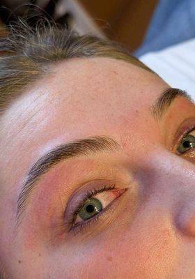 Eyebrow waxing