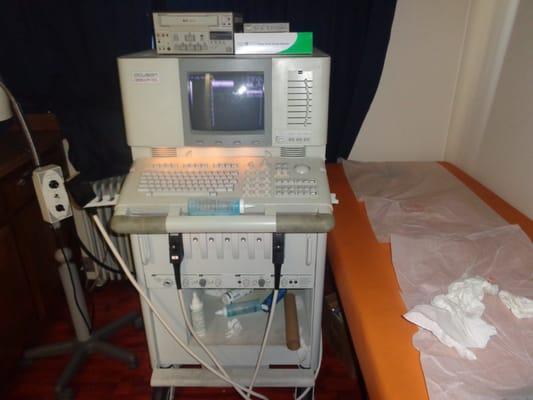 The ultrasound machine they use.