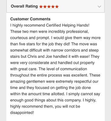 Certified Helping Hands