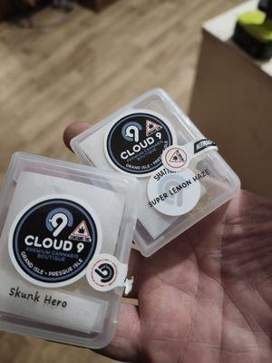 Cloud 9's logo and nasty product I wasted my money on