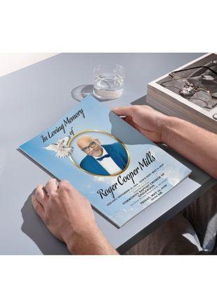 Honor your loved one with beautifully designed, personalized memorial programs by St.Hill Press.