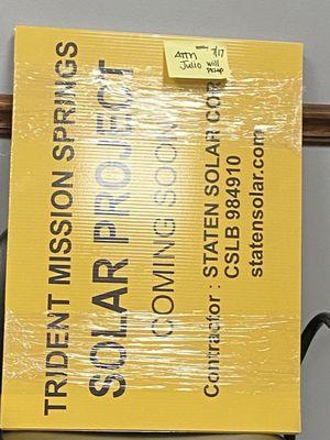 Company yard signs! Perfect!