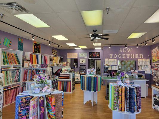 Inside our beautiful shop.