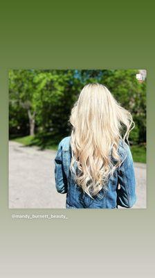 Full blonde + extensions