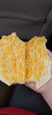 The cheese was cold and didn't melt