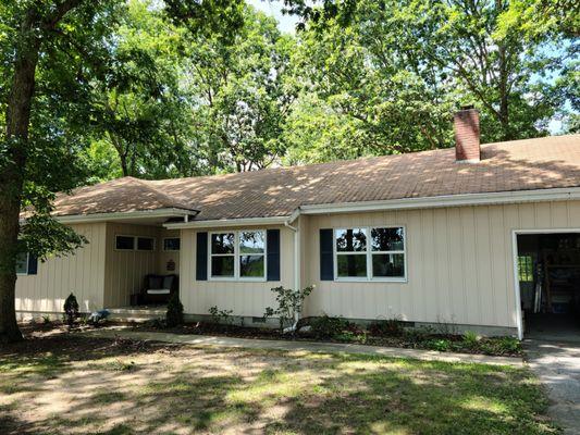 After it dried. Completely different color.