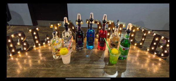 Fresh squeezed flavored vodka lemonades