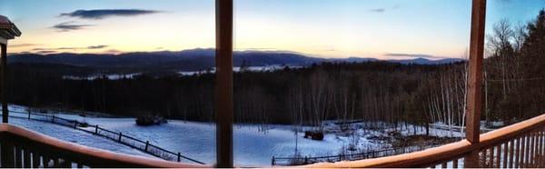 Sunset at Newfound B&B