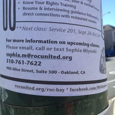 Restaurant Opportunities Center Bay Area