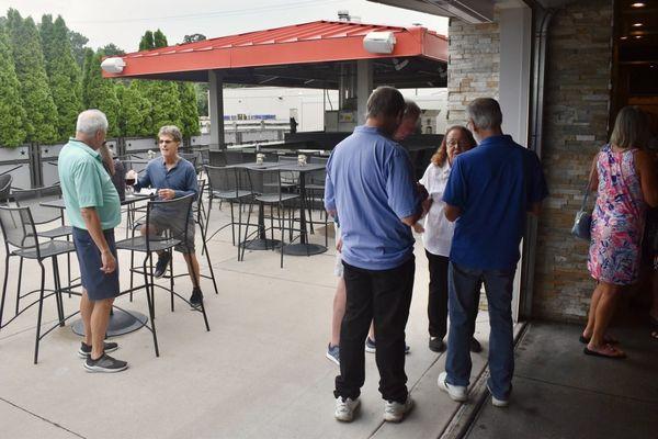 Outside area with bar