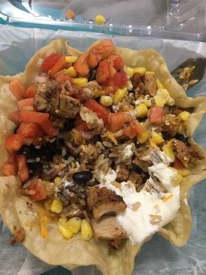 Chicken taco bowl