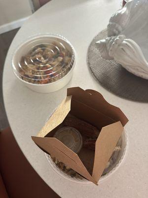 Half eaten churros they gave me