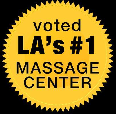Awarded #1 Massage Center for Relief in Los Angeles!