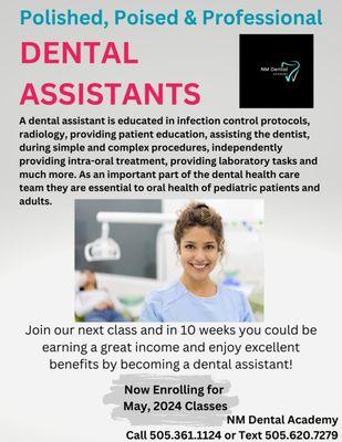 Become a Dental Assistant in 10 weeks!!