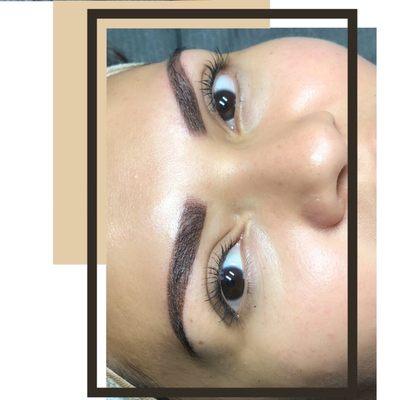 Powder brows done by Jennifer