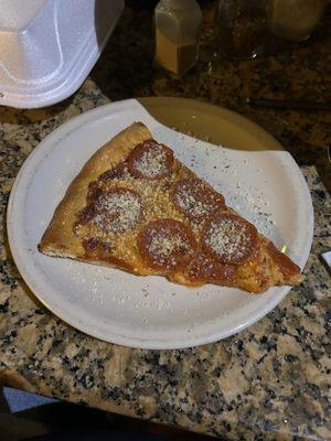 Slice of Pepperoni Pizza Dressed up