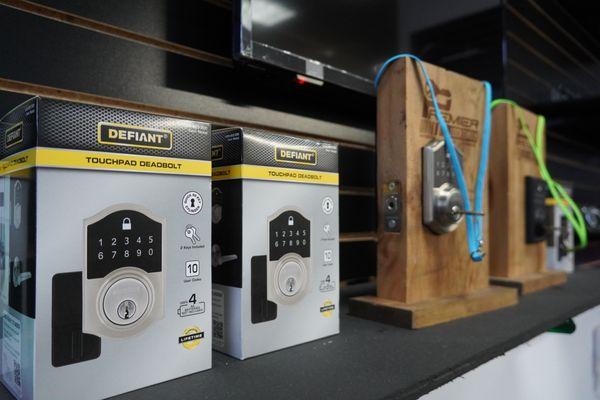 All types of residential keyless entry locks available!