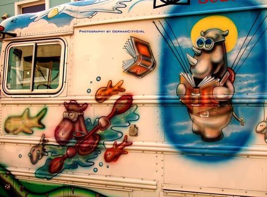 Bookmobile detail.
