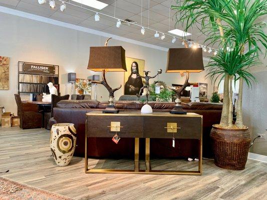Finish off your new room with a sofa table and a few lamps. We have tons to choose from!