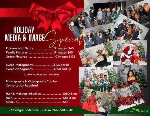 Holiday Photography Specials