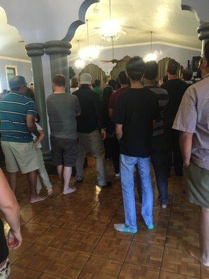 Always a packed house on Sunday