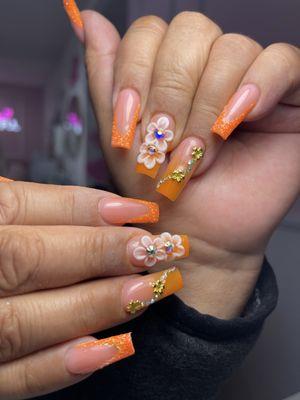 Amando este hermoso set Naranja del día de hoy!