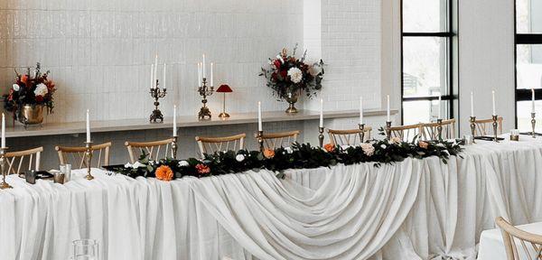 Flowers received before we threw out the peach & pink flowers