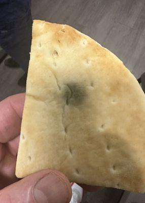 Mold on all the pita bread. Luncheon guests didn't touch the other food. Better food at Boston Market