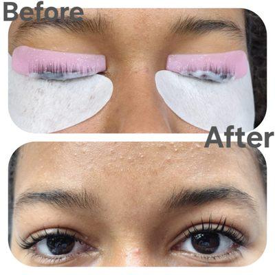 Lash Lifting with tint