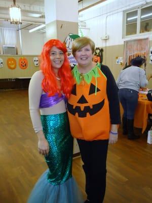 Halloween was a blast especially when our teachers dress up as beautiful mermaids and happy pumpkins!