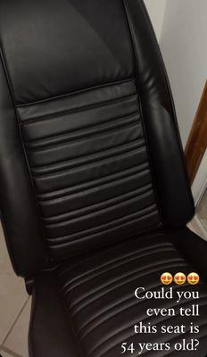 After - Seat Upholstery