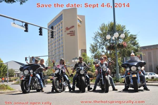 Mark you calendar for our 9th Annual Open Motorcycle Rally!