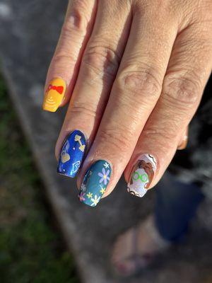 Structured soft gel overlay