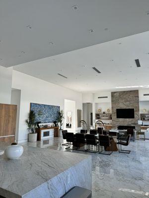 Views from the living area from the kitchen