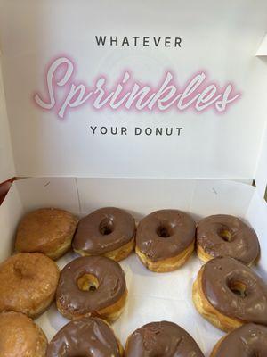 Chocolate covered donuts